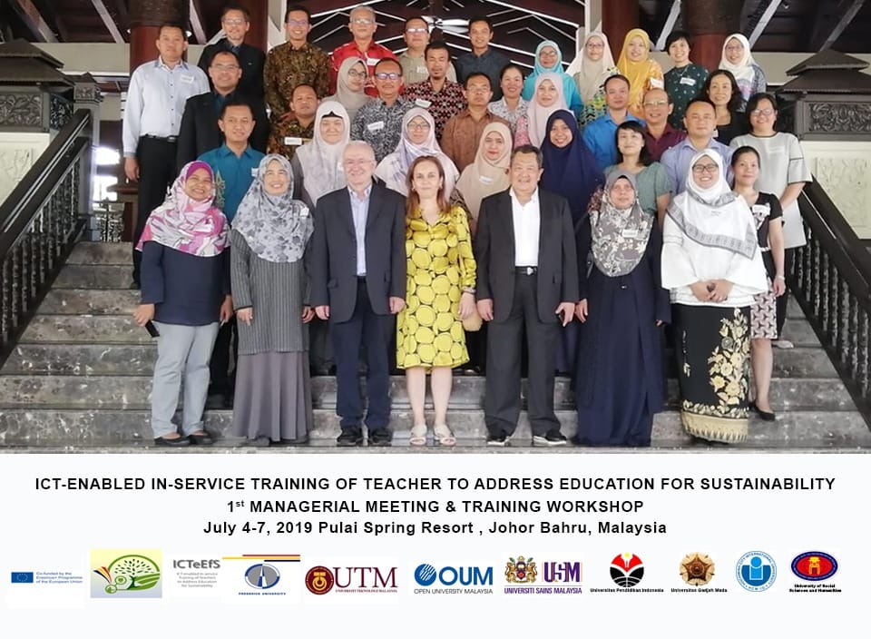 The 2nd ICT-enabled in-service Training of Teacher to Address Education for Sustainability (ICTeEFS) Managerial Meeting and Training Workshop at Malaysia