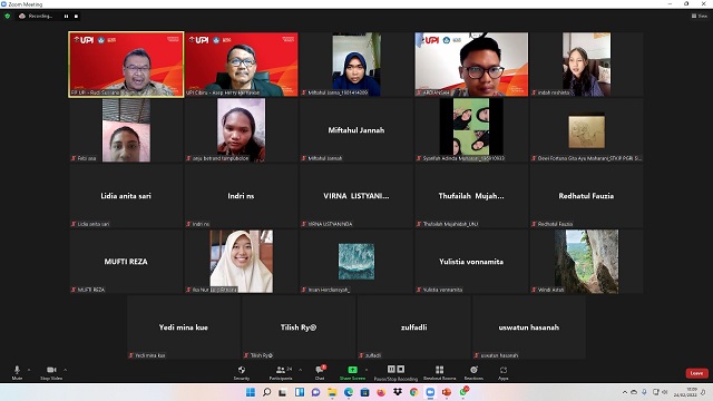 Program Studi Teknologi Selenggarakan Kuliah Perdana Pembelajaran Indonesia Cyber Education Institute Semester Genap Tahun 2021/2022